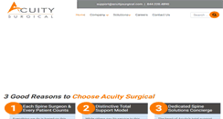 Desktop Screenshot of acuitysurgical.com